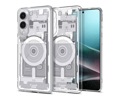 Etui do telefonów SPIGEN Ultra Hybrid Mag Magsafe do Galaxy S25 Edge Zero One White ACS09417